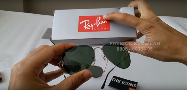 tròng kính rayban thật giả