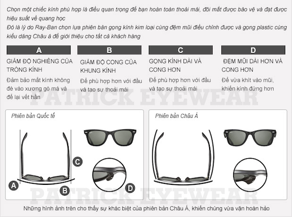 phân biệt kính rayban thật giả