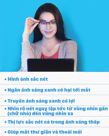 tròng Essilor Eyezen Crizal 